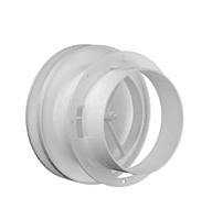 Diffuseur air 5" rond plast blc moderne