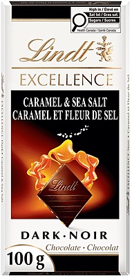 Lindt Excellence Caramel & Sea Salt Dark Chocolate Bar 15 x 100 g Lindt Excellence Caramel & Sea Salt Dark Chocolate Bar 15 x 100 g