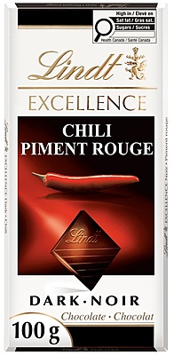 Lindt Excellence Chili Dark Chocolate Bar 15 x 100 g Lindt Excellence Chili Dark Chocolate Bar 15 x 100 g