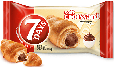 7 Days Soft Croissant Chocolate Fillig 6 x 75 g 7 Days Soft Croissant Chocolate Fillig 6 x 75 g