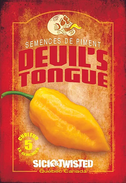 Semences de piments Devil's Tongue