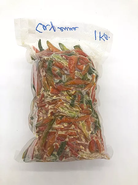 Piments cayenne ring of fire ( 2 couleurs) 1 kilo