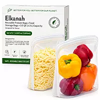 Reusable Platinum Silicone Food Storage Bags – Extra Large, Leakproof & Eco-Friendly