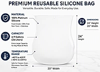 Extra Large Silicone Turkey Bag – Oven Bag Safe & BPA-Free (6.9 Gal)