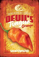 Semences de piment Devil's tongue orange
