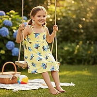 Sleeveless Disney Lilo & Stitch Ukulele Print Dress (4 years) Sleeveless Disney Lilo & Stitch Ukulele Print Dress (4 years)