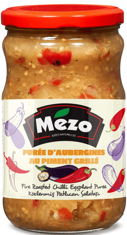 Mezo Fire Roasted Chilli Eggplant Puree 12 x 570 g