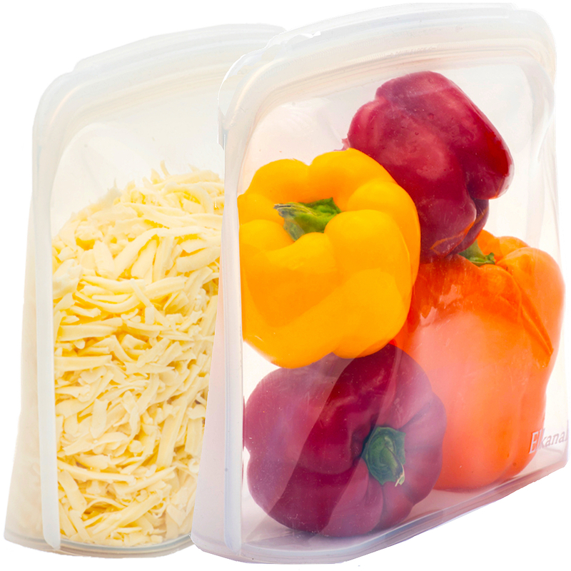 Reusable Platinum Silicone Food Storage Bags – Extra Large, Leakproof & Eco-Friendly