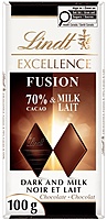 Lindt Excellence Fusion 70% Cacao & Milk Chocolate Bar 15 x 100 g