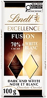 Lindt Excellence Fusion 70% Cacao & White Chocolate Bar 15 x 100 g