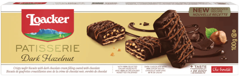 Loacker Gran Pasticceria Dark & Hazelnut 12 x 100 g