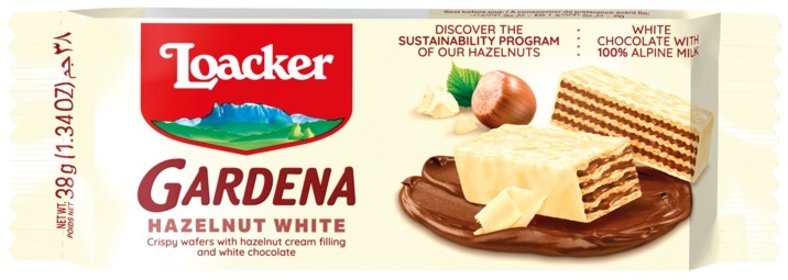 Loacker Gardena White Hazelnut 25 x 38 g