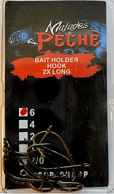 -Hameçon Bait holder 2X Long -Hameçon Bait holder 2X Long