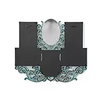 6 Collage Scroll Photo Frame (Seagreen)