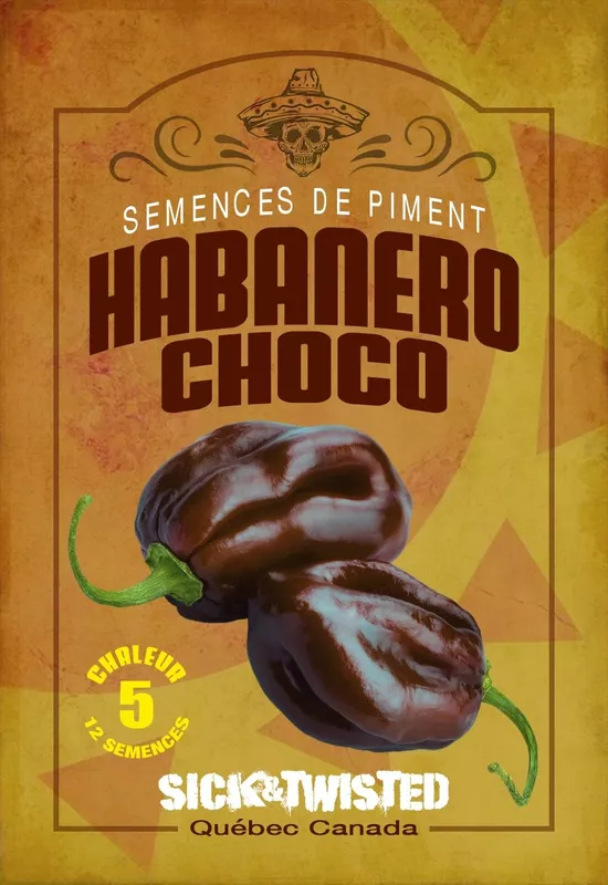 Semences de piments Habanero Chocolat