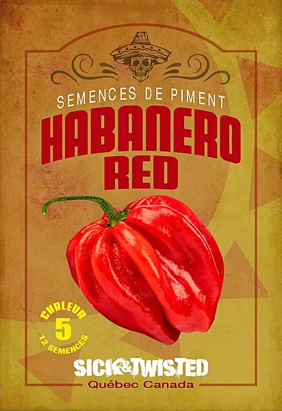Semences de piments Habanero Rouge