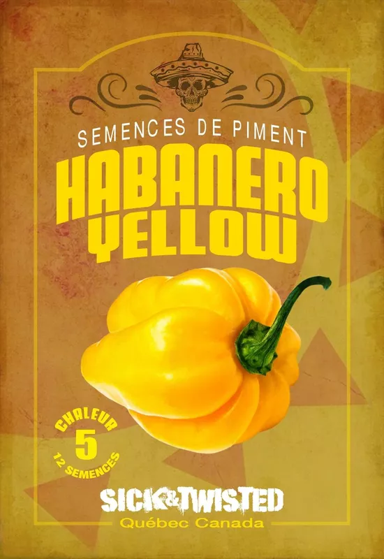 Semences de piments Habanero Jaune
