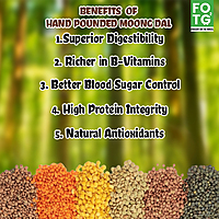 Hand pounded Moong Dal 1 kg