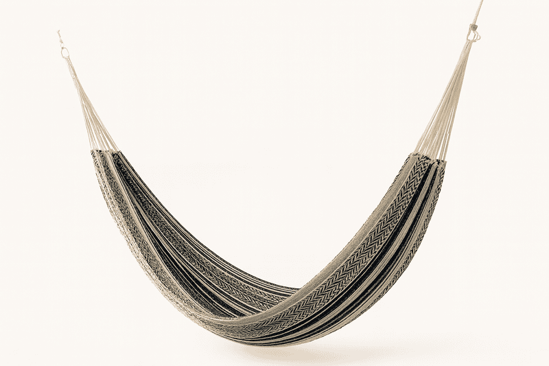 Hamac écologique familial grand format noir – Bien-être & détente | Econamaste