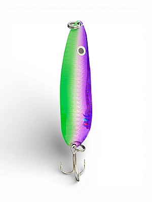 Invader Spoon - mauve chartreuse. 2 pouces Invader Spoon - mauve chartreuse. 2 pouces