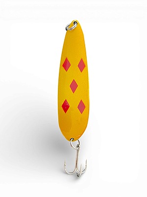 Invader Spoon - jaune lozange rouge. 2 pouces Invader Spoon - jaune lozange rouge. 2 pouces