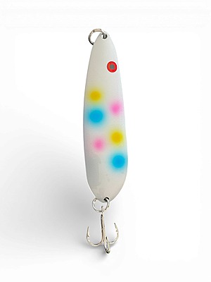 Invader Spoon - white rainbow spot. 3 pouces Invader Spoon - white rainbow spot. 3 pouces