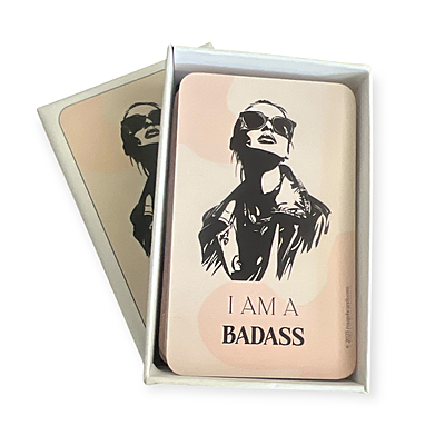 I AM A BADASS Affirmation Cards – 51 Empowering Daily Quotes for Women – Self Love, Confidence & Motivation – Personalized Gift Box Option – Inspirational Cards for Mindset & Positivity I AM A BADASS Affirmation Cards – 51 Empowering Daily Quotes for Women – Self Love, Confidence & Motivation – Personalized Gift Box Option – Inspirational Cards for Mindset & Positivity