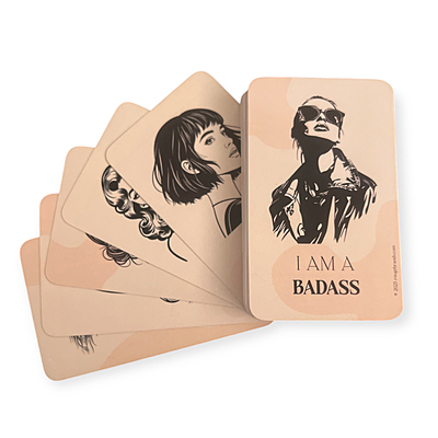 I AM A BADASS Affirmation Cards – 51 Empowering Daily Quotes for Women – Self Love, Confidence & Motivation – Personalized Gift Box Option – Inspirational Cards for Mindset & Positivity I AM A BADASS Affirmation Cards – 51 Empowering Daily Quotes for Women – Self Love, Confidence & Motivation – Personalized Gift Box Option – Inspirational Cards for Mindset & Positivity