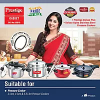 Prestige Stainless Steel Junior Pressure Cooker Gasket, 5.5, 3 & 4 Litres - Black Prestige Stainless Steel Junior Pressure Cooker Gasket, 5.5, 3 & 4 Litres - Black