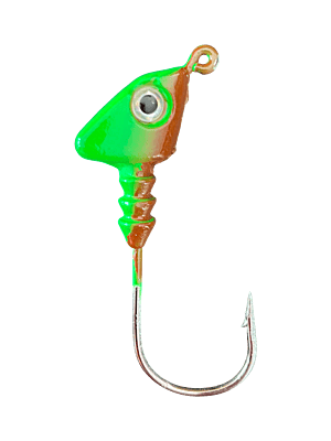Tête de jig swimbait - 1/2, vert et orange