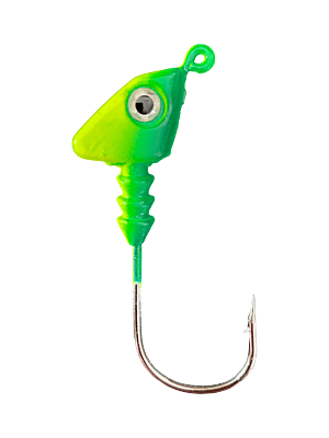 Tête de jig swimbait - 1/4, vert et jaune