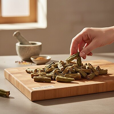 Lady Finger Vathal 100 gm Buy 1 Get 1 Free