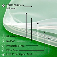 Elkanah 100% Premium Platinum Silicone Reusable Sous Vide Bags
