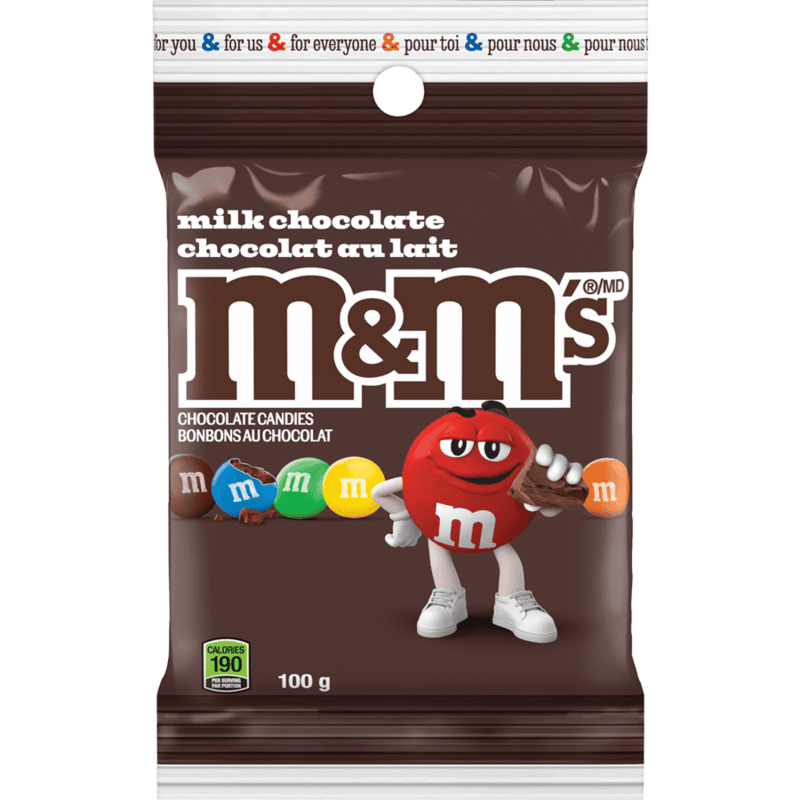 M&M's Milk Chocolate Candy 24 x 100 g