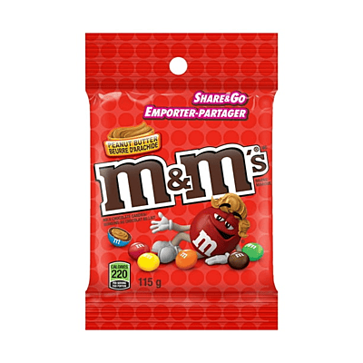M&M's Peanut Butter Milk Chocolate Candies 24 x 100 g M&M's Peanut Butter Milk Chocolate Candies 24 x 100 g
