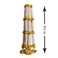 Marigold flowers with white flower 2 pcs