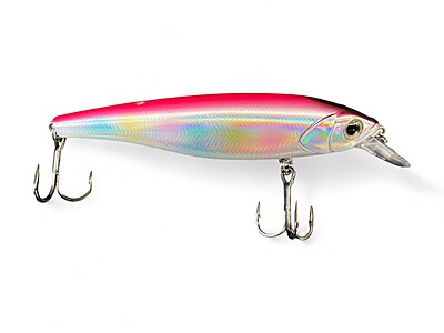 M. Stinky Minnow - 4 pouces. rainbow pink back M. Stinky Minnow - 4 pouces. rainbow pink back