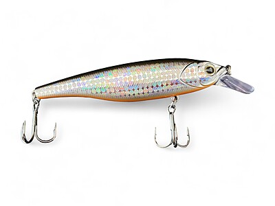 M. Stinky Minnow - 4 pouces. argent holo M. Stinky Minnow - 4 pouces. argent holo