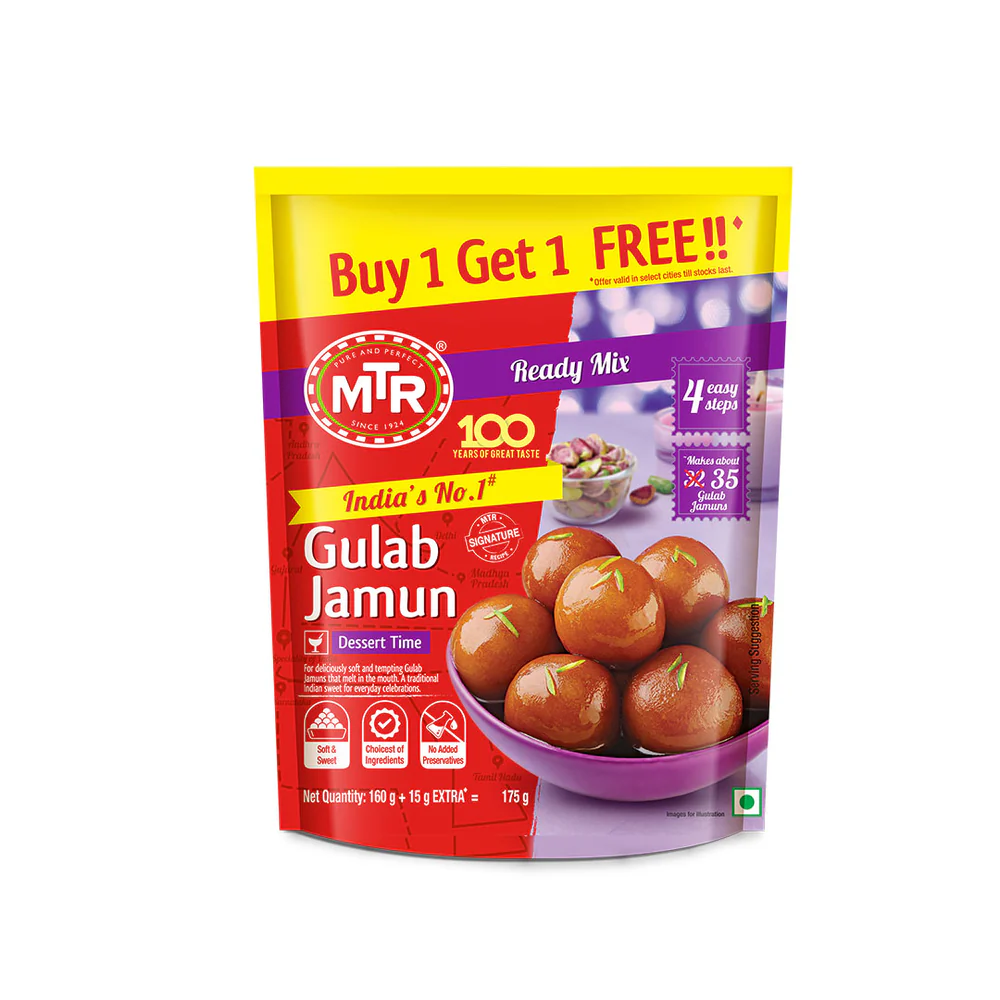 MTR Gulab Jamun Mix 175 gm Buy 1 Get 1