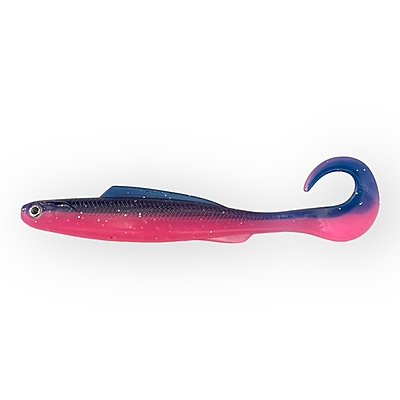 Mme. Wally Curly Tail - 4 pouces. bleu & rose Mme. Wally Curly Tail - 4 pouces. bleu & rose