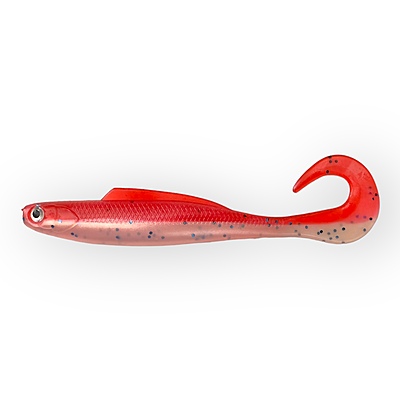 Mme. Wally Curly Tail - 4 pouces. Blanc et Roug Mme. Wally Curly Tail - 4 pouces. Blanc et Roug