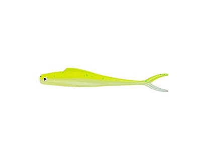 Mme. Wally V-Tail - 3.5 pouces. blanc & chart