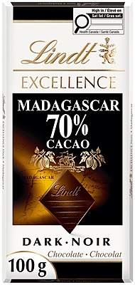 Lindt Excellence Madagascar 70% Cacao Dark Chocolate Bar 15 x 100 g Lindt Excellence Madagascar 70% Cacao Dark Chocolate Bar 15 x 100 g