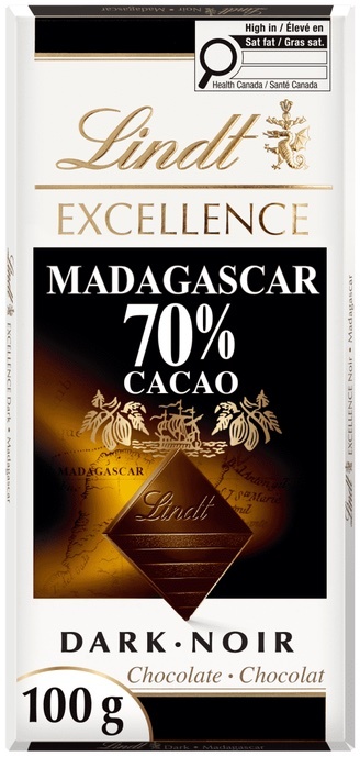 Lindt Excellence Madagascar 70% Cacao Dark Chocolate Bar 15 x 100 g