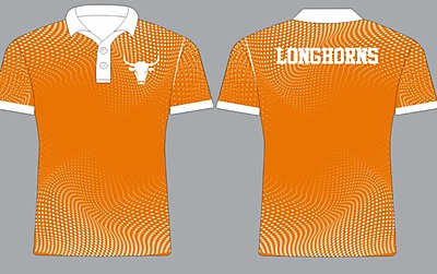 Longhorns Polo 3D Orange