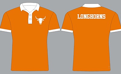 Longhorns Polo Solid Orange