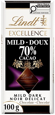Lindt Excellence Mild 70% Dark Chocolate Bar 15 x 100 g Lindt Excellence Mild 70% Dark Chocolate Bar 15 x 100 g