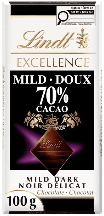 Lindt Excellence Mild 70% Dark Chocolate Bar 15 x 100 g