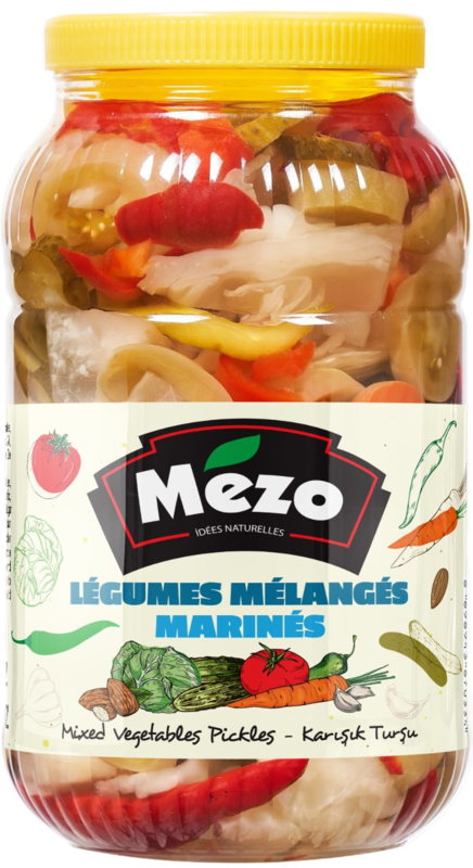 Mezo Mixed Vegetable Pickles 6 x 2850 g