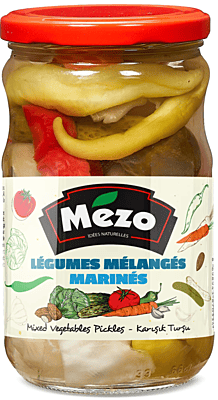 Mezo Mixed Vegetable Pickles 12 x 650 g Mezo Mixed Vegetable Pickles 12 x 650 g